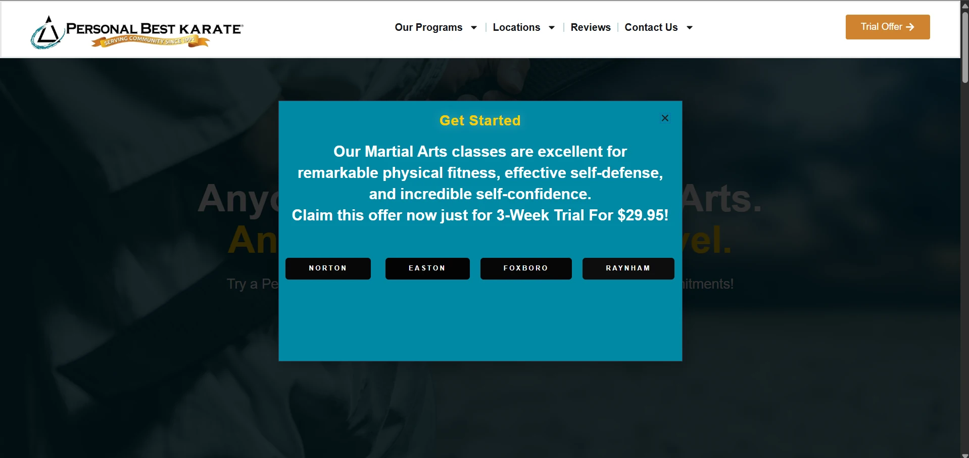 GHL trial-offer form