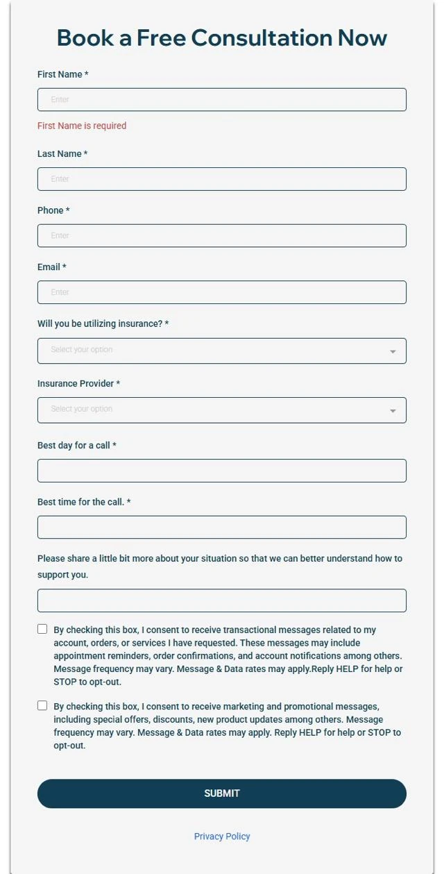 Consultation form